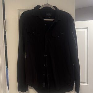 Lucky Brand Black Button-Up Shirt